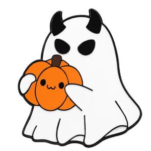 Halloween Cute Specters Pumpkin Brooch Alloy Funny Cartoon Accessory For Costume Party Gift