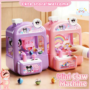 Mini Claw Machine Toy for Kids Educational Desktop Game for Birthday Gift with Beads & Twist Eggs