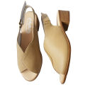 Giày Sandal Cao Gót Nữ BIGBEN Da Bò Thật Cao 4 Phân CG194. 