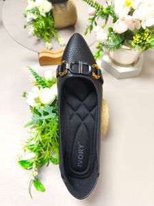 IVORY Sepatu Wanita Formal Heels 2cm Pantofel Kerja SP1099 Hitam