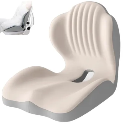 ⭐️【Local warehouse+COD】⭐Office Seat Cushion One-Piece Pressure Relief Lumbar Support Ergonomic Posture Correction Fatigue Reduction Memory Foam Pillow