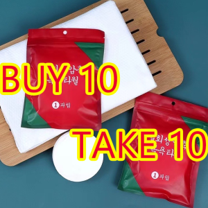 【Buy 10 Take 10】Disposable Compressed 100% Cotton Portable Bath Towels 70*140cm Cleaning Travel Towels Washable Towel
