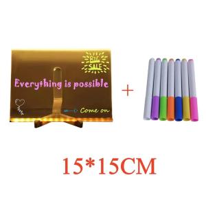 DIY Creative Lamp USB Acrylic Message Note Board Lamp Erasable Children‘s Drawing Board Bedroom Night Lights Birthday Kids Gifts