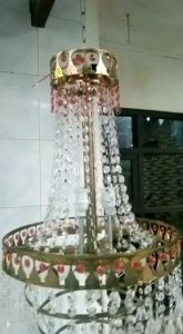 Lampu Hias Kristal Ruang Tamu Mewah / Lampu Gantung Hias Jumbo / Lampu Hias Gantung Mahkota