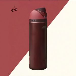 ready stock Original 【100% Authentic】Owala FreeSip Black Cherry Water Bottle 24oz/32oz Leak-Proof with Built-in StrawBPA-Free for Sports