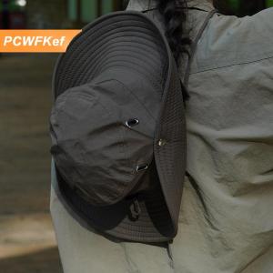 【PCWFKef】 Chất Lượng Cao Mặt Trời Bảo Vệ Xô Mũ Rộng Vành Mũ Với Có Thể Điều Chỉnh Dây Kéo Xô Mũ