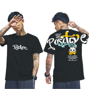 Baju kaos pria dewasa lengan pendek > T-Shirt - DESIGN POSITIVE... By. Visell Collection389...