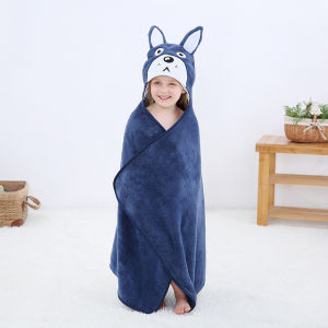 Animal Bath Towel Cloak Hooded Towel For Children Cartoon Cute Frog Elephant Rabbit Kids Bathrobe Pajamas Boy and Girl Washcloths