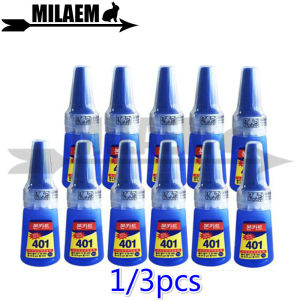 Super Glue Instant Adhesive 401 Quick-drying Strong Bond Fast Leather Rubber 20g Office Supplies Super Glue DiY Craft