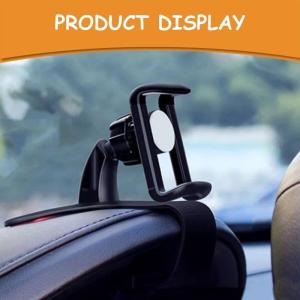 Car Phone Holder Dashboard 360 Degree Rotation Adjustable Mobile Phone Mount In Car Navigation Stand GPS Mobile Clip Bracket