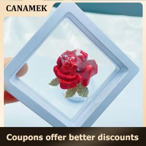 【 CANAMEK 】 Temperament Red Rose Brooch High-end Suit Accessories Pins Design Brooches