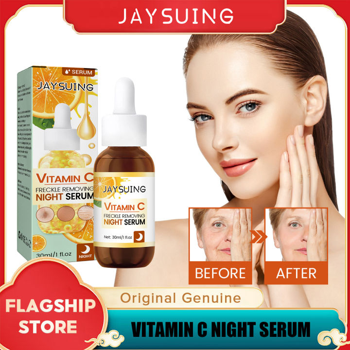 Jaysuing Vitamin C Freckle Removing Night Serum Effective Whitening ...