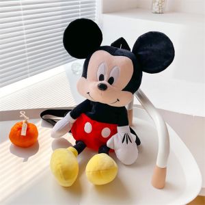SHUNAICHI Halloween Christmas Disney Mickey Mouse Plush Doll Backpack Cartoon Minnie Mouse Plush Shoulder Bags Soft Stuffed Dolls Kids Girl Birthday Gifts