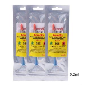 Conductive Adhesive Glue Silver for PCB Rubber Repair Conduction Connectors Board Paste 0.2/1ML Wire Electrically