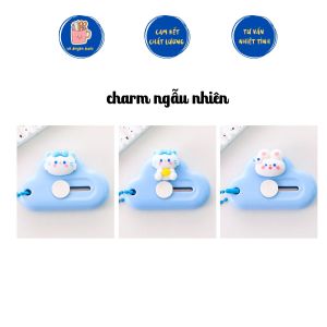 Set 2 Cái Dao rọc giấy hình đám mây có đính charm kèm móc treo đồ dùng học tập làm quà tặng cho học sinh