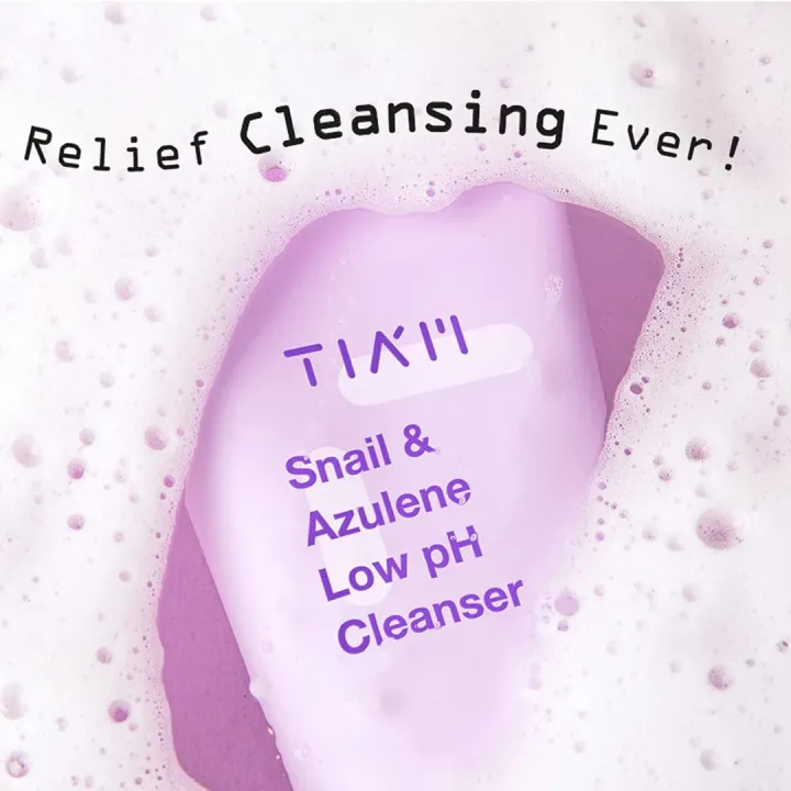 TIAM%20Snail%20&%20Azulene%20Low%20pH%20Cleanser%20200ml%20-%20Image%202