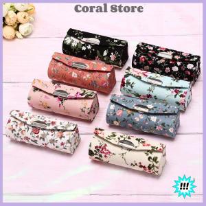 【Coral】💖【HOT SALE】🎈🎈 Hộp đựng son môi hộp đựng thêu hoài cổ thiết kế hoa kèm gương hộp đóng gói