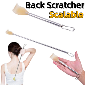 Back Scratcher Portable Telescopic Back Scratcher Stainless Steel Portable and Adjustable Scratching Tool Back Gripper Back Scratcher Scratcher for Home Use