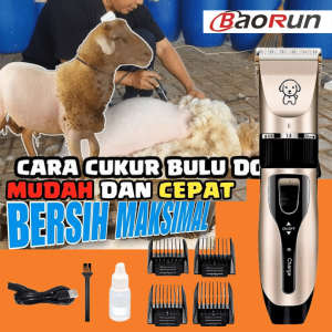 PROMO BaoRun Asli Alat Cukur Bulu Kambing Domba Elektrik Tanpa Kabel Mesin Cukur Hewan Di Cas - NC4