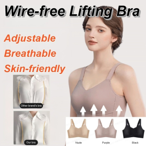 【Veimia】Anti-Sagging Large Breast Support Armpit Fat Control Bra Seamless Breast No Steel Ring Minimizing Push-Up Women Underwear 大胸显小