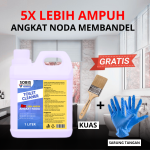 Toilet Cleaner Pembersih Serbaguna Kerak Toilet Kloset Keramik Setanless Syower Kran WC Pembersih Kerak Noda keramik Kemasan 1 Liter