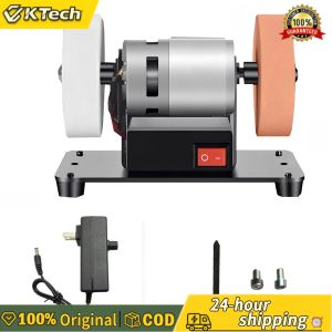 【Free Shipping】 Electric Mini Bench Grinder 7 Inch with Adjustable Speed for Metal Wood and Stone Finishing Tasks