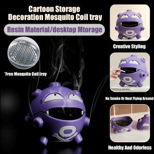 Mosquito coil box cartoon storage box Creative Personality Ashtray Cartoon Mosquito Coil Tray Ornaments Sundries Storage Box Cute Character Bedroom Desktop Decoration Gift
