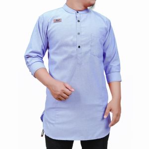 Baju Koko Kurta Pria Pakistan Reglan Lengan 3/4 Oxford Premium