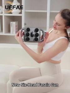 6 Head Massage Deep Tissue with 9 Levels & 9 Modes Electric Massager Tool for Legs Arms Waist Back Buttocks - Full Body Muscle Pain Relief Ideal Gifts for Women Men Mom and Dad