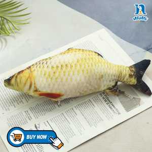 Fish Toys Cat Pillow Cat Toys For Cats Catnip Toy Bantal Kucing Bantal Ikan Anak Patung Kucing Comel Mainan Kucing 猫抱枕