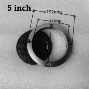 MAKERVY Plastic Frame Speaker Net Cover Metal Grille Cold Rolled Steel Speaker Mesh Cover  Easy Installation Speaker Grille Cover for Car Audio System