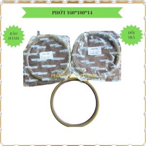 Phớt chắn dầu bộ phận bạc đạn bánh Chenglong. Thông số 160x180x13 Phớt sắt hoặc cao su
