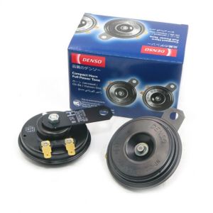 Còi Denso made in Indonesia 12V- Giắc bát đầy đủ- Lắp cho các xe ô tô từ 4 chỗ đến 16 chỗ