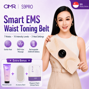 【Celebrity Picks】OMR S9PRO Multifunctional Waist Massager EMS Pulse Full-Body Slimming Belt Abdominal Trainer +GIFT | Intelligent Microcurrent Massage +3-Level Heat Therapy Belly Warm