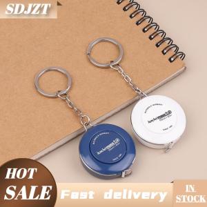 SDJZT 150 60inch Keychain Băng biện pháp di động có thể thu vào Mini ABS nhựa biện pháp Cai Trị centimet inch cuộn băng công cụ đo lường