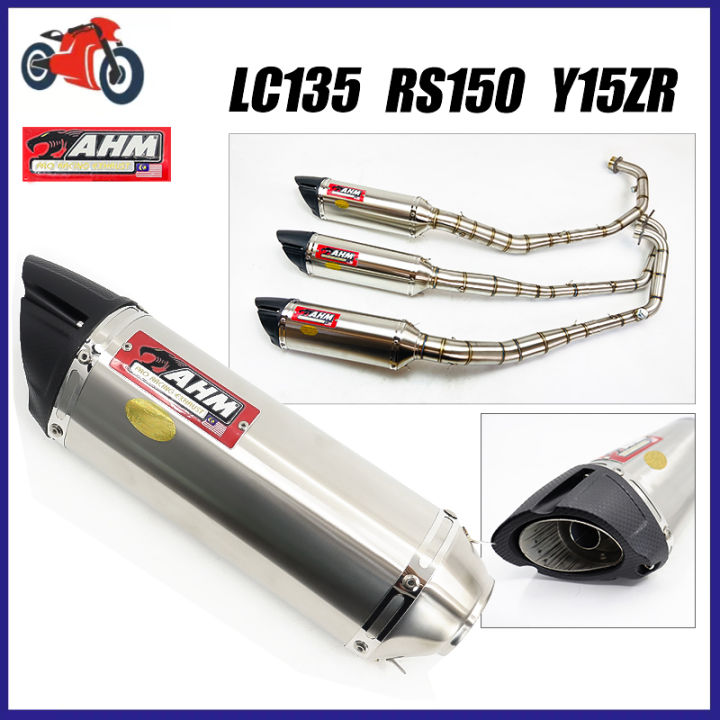Ahm motorcycle exhaust pipe szr spr 32mm for lc y15zr rs150 lc135 5s 4s ...