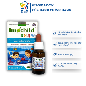 (HSD 2026) Vitamin DHA Imochild 20ml Phát Triển Não Bộ Tăng Cường IQ Trí Nhớ Thị Lực