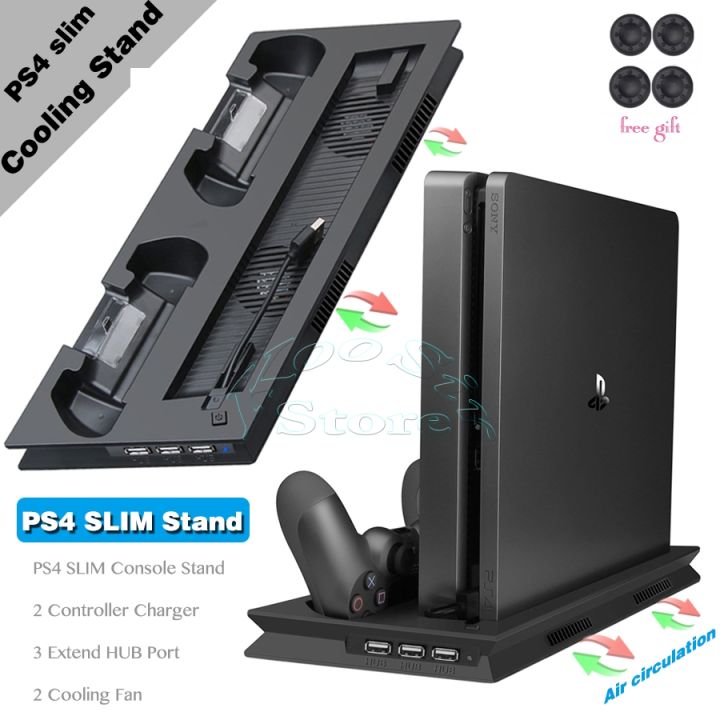 Charging Station Playstation Pro Cooling Fan PS4 Slim Pro Vertical