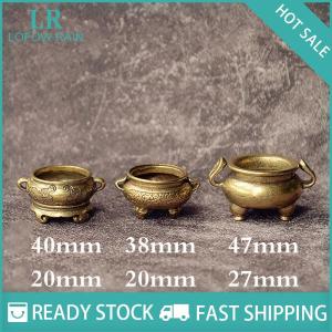 LF Wholesale✨Flash Sale ✨ กระถางธูปทองเหลืองขนาดเล็กลายดอกบัว Jiuding