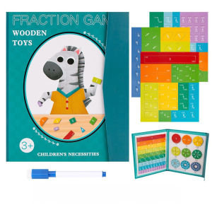 Magnetic Puzzle Fraction Learning Educational Toy Interactive Magnetic Design Kids Math Learning Toy