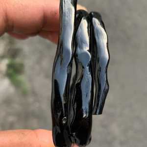 Gelang Akar Bahar Hitam Lilit 3 Kantoran Lentur