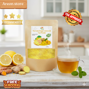 Turmeric Ginger Tea Powder - Lemonade - Healthy Organic | Antioxidant| Good for Heart| Brain Health