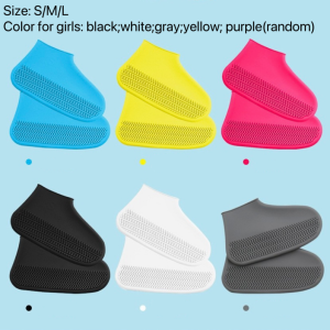 S/M/L/XL anti slip silicone rain shoe cover for rainy days silicone rain boots motorcycle shoes rain cover rain cover shoes for men waterproof shoes rain cover shoes for rain makapal rubber shoes cover for rain rain boots for women long rain boots