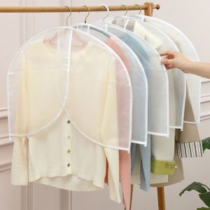 LITUILI 5Pcs Thiết kế nửa thân Áo trùm quần áo chống bụi Chống bụi Chống ẩm Vỏ tủ quần áo trong suốt Thực tế Có thể tái sử dụng Áo bảo vệ quần áo Sử dụng tại nhà
