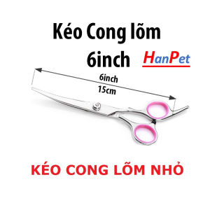 Kéo cong inox (4 loại lồi và lõm) Kéo cắt lông chuyên dụng cho chó mèo