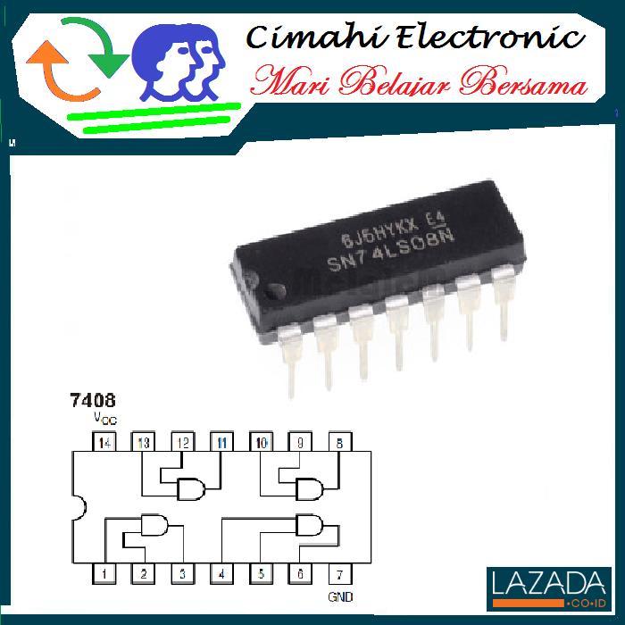 IC 7408 74LS08 TTL AND Gate 2 Input Lazada Indonesia ic-7408-74ls08-ttl-and-gate-2-input-lazada-indonesia