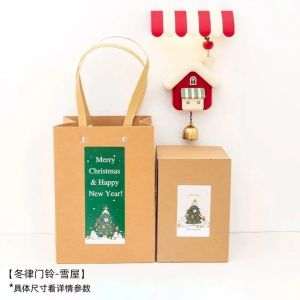 xpkQ Art Christmas Tree Doorbell Pendant Attraction Refrigerator Magnet Home Scene Layout Atmosphere Wall Decoration B8T9H