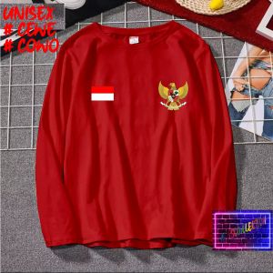 Kaos Logo Garuda Kemerdekaan Republik Iindonesia Hut RI 80 1945 2025 Kaos Murah Kaos katun Kaos 17 Agustus Kaos Pria Dan Wanita Kaos Lengan Panjang Merah Putih Hitam