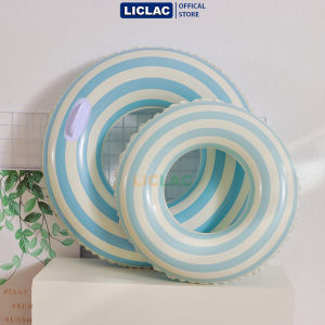 Phao bơi tròn Sọc Retro nhựa PVC dày dặn có tay cầm tiện lợi Đủ Size cho trẻ em và người lớn