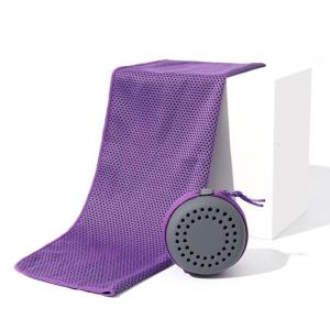 Exercise Cooling Towel with EVA Storage Beach Towel Quick Drying Towel Perfect for Outdoor Activity Gym Enthusiasts